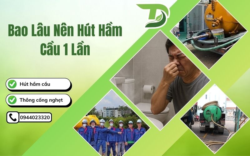 Bao lâu nên hút hầm cầu 1 lần