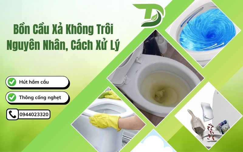 Bồn cầu xả không trôi