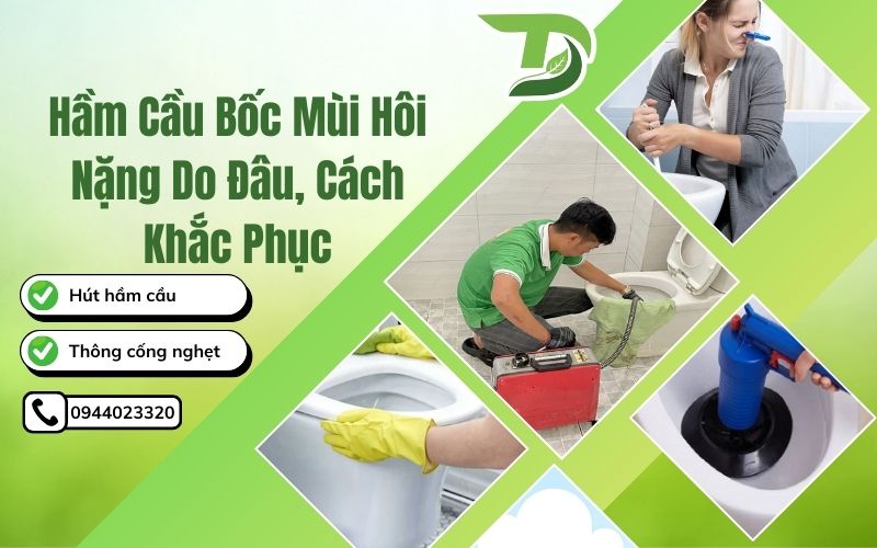 Hầm cầu bốc mùi hôi nặng