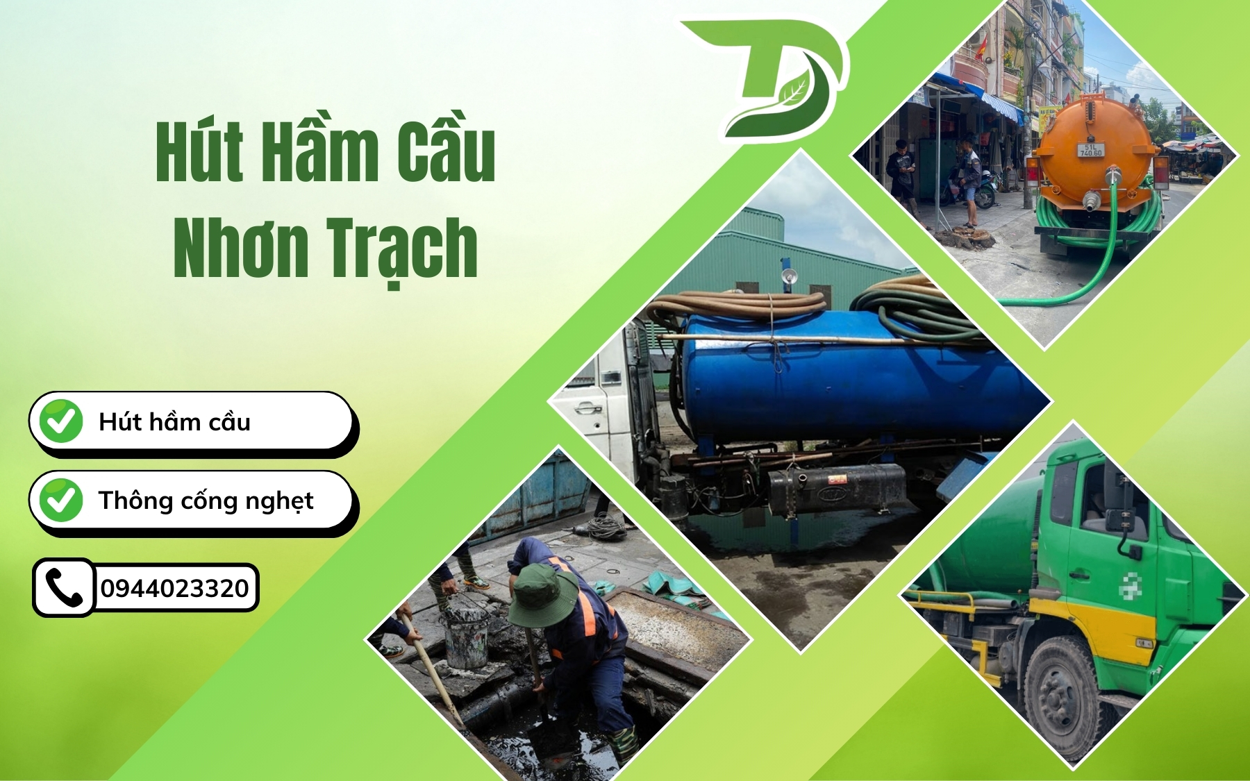 Hút hầm cầu Nhơn Trạch
