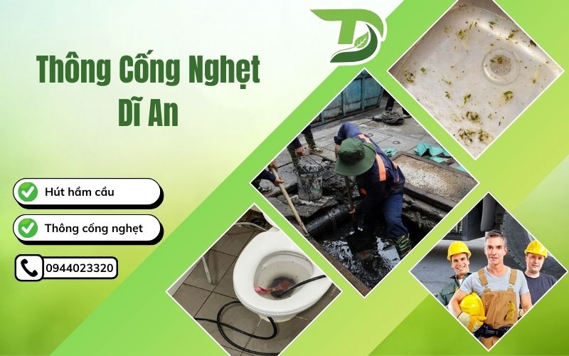 Thông cống nghẹt Dĩ An