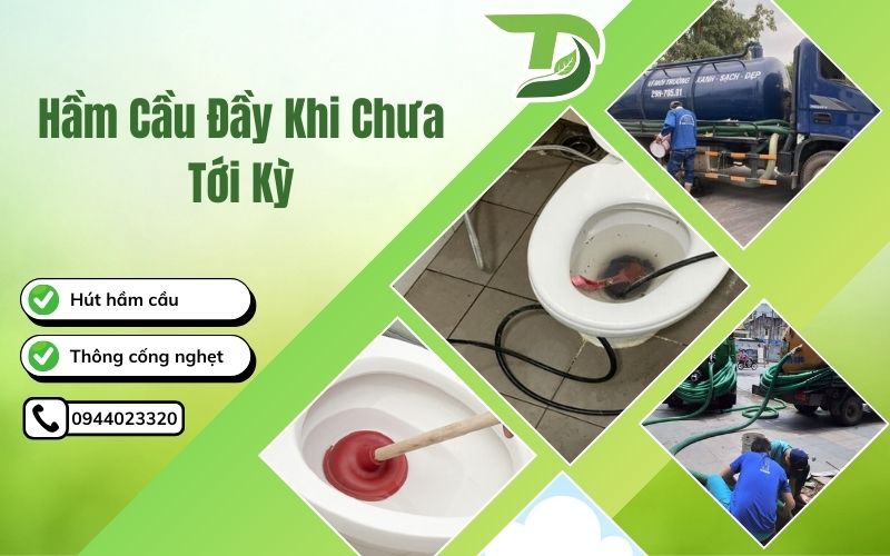 Hầm cầu đầy khi chưa tới kỳ