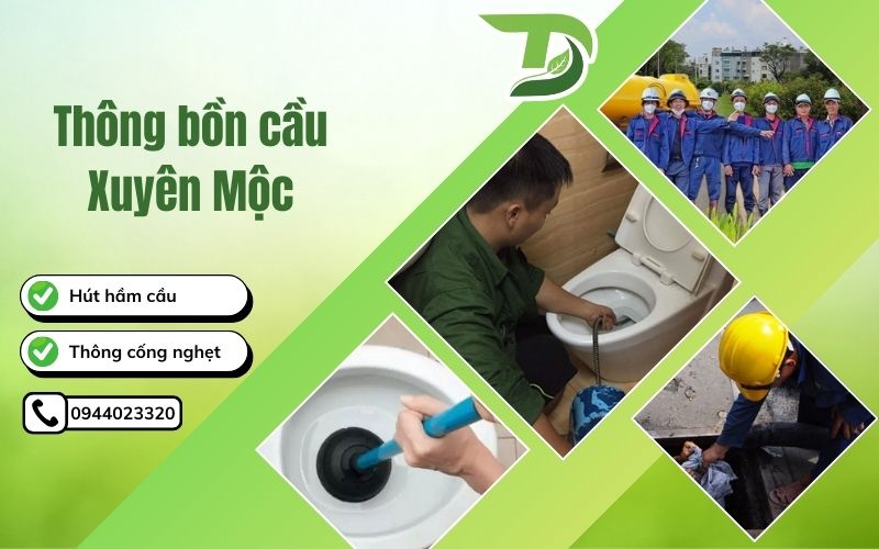 Thông bồn cầu Xuyên Mộc