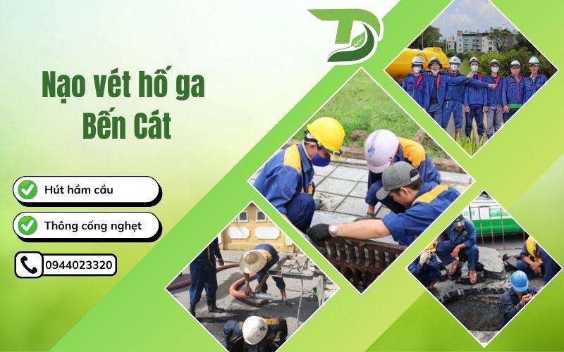 Nạo vét hố ga Bến Cát