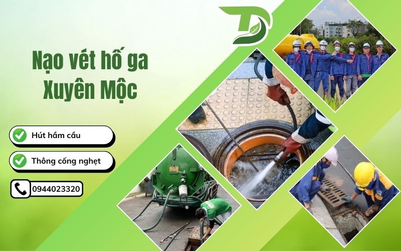 Nạo vét hố ga Xuyên Mộc