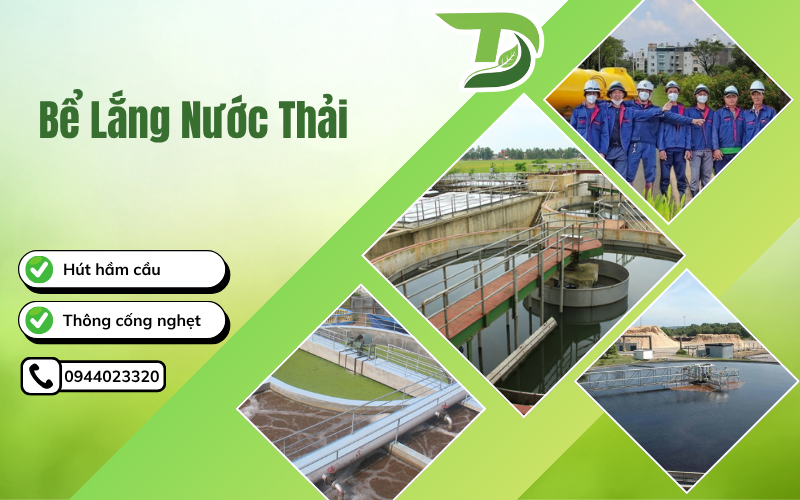 Bể lắng nước thải