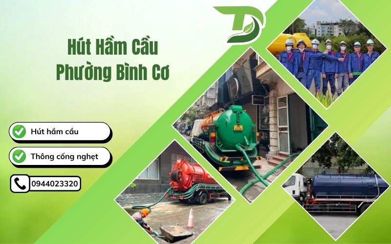 Hút hầm cầu Phường Bình Cơ